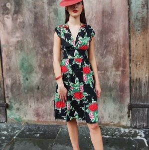 Trashy Diva Ava Dress Garden Party Red Rose